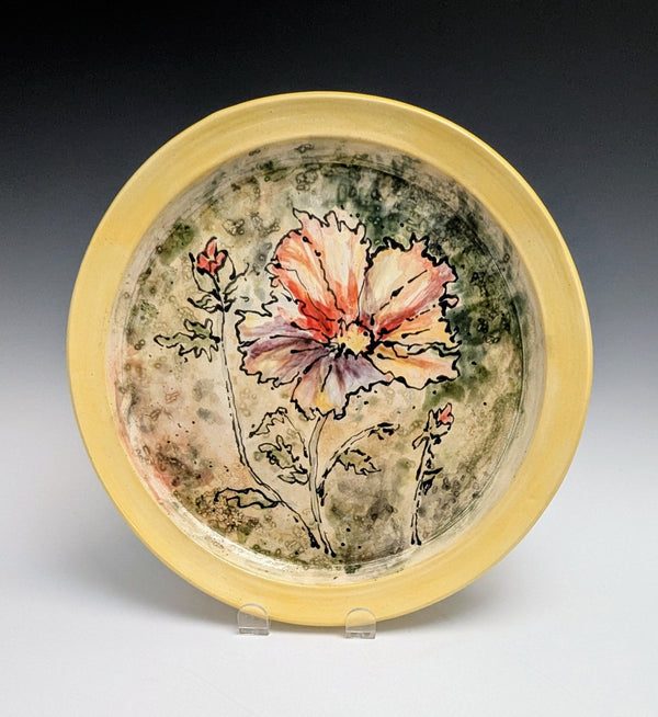 075 - 02 Decorative Plates - Elizabeth's Clay Vision - Painted Door on Main