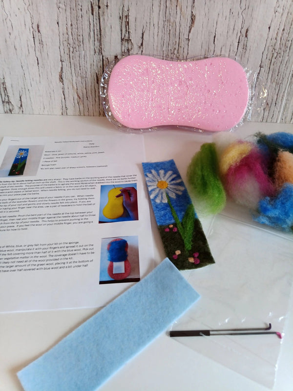 116 - 09 Make It Yourself Felted Bookmark Kits - Elaine Grandon Fibre Arts - Painted Door on Main