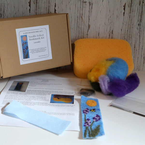 116 - 09 Make It Yourself Felted Bookmark Kits - Elaine Grandon Fibre Arts - Painted Door on Main