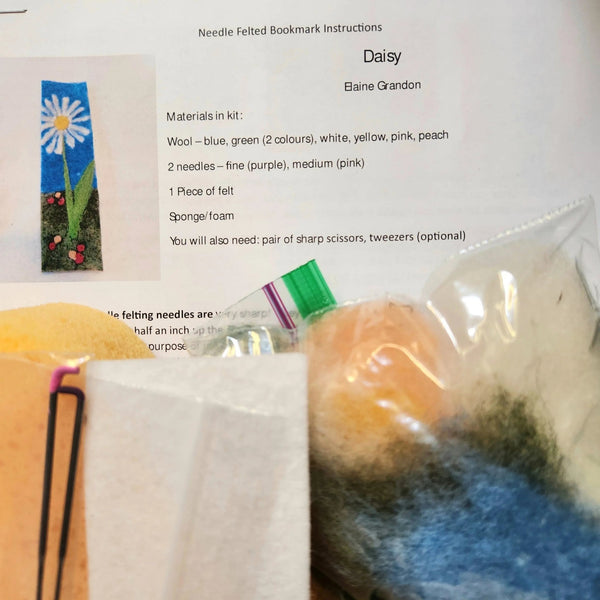 116 - 09 Make It Yourself Felted Bookmark Kits - Elaine Grandon Fibre Arts - Painted Door on Main