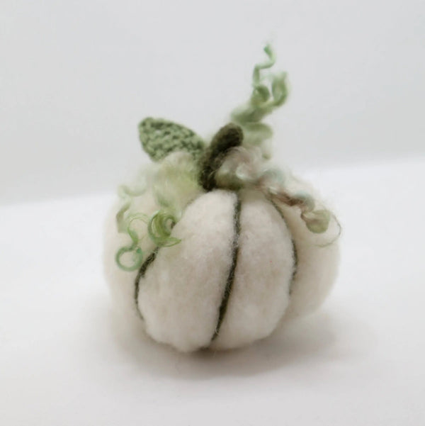 116 - 12 Felted Pumpkins - Elaine Grandon Fibre Arts - Painted Door on Main