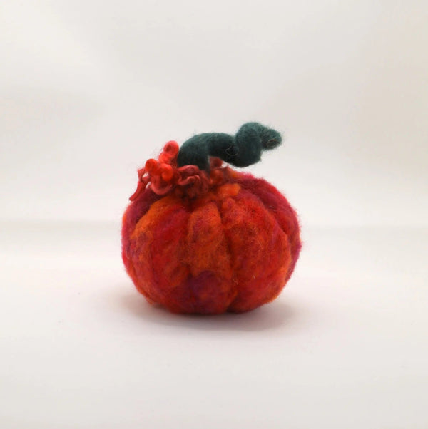 116 - 12 Felted Pumpkins - Elaine Grandon Fibre Arts - Painted Door on Main