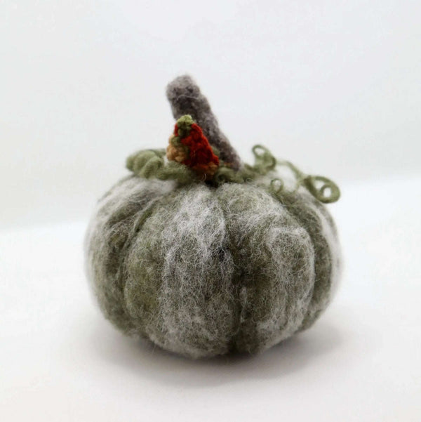116 - 12 Felted Pumpkins - Elaine Grandon Fibre Arts - Painted Door on Main