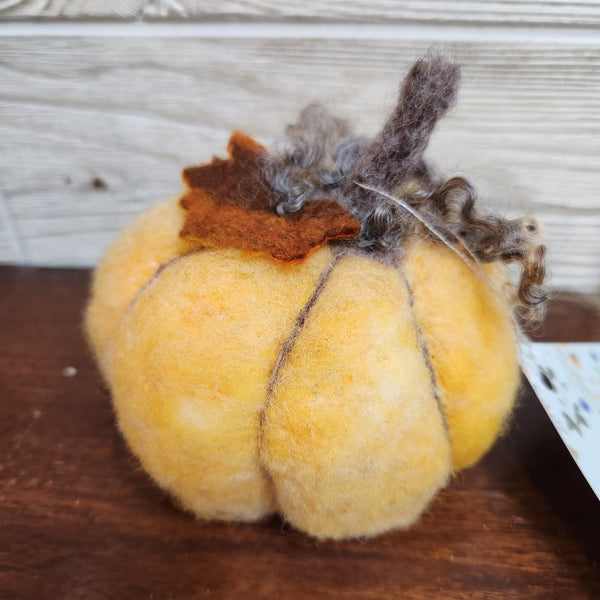 116 - 12 Felted Pumpkins - Elaine Grandon Fibre Arts - Painted Door on Main