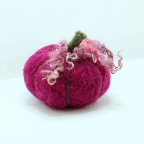 116 - 12 Felted Pumpkins - Elaine Grandon Fibre Arts - Painted Door on Main