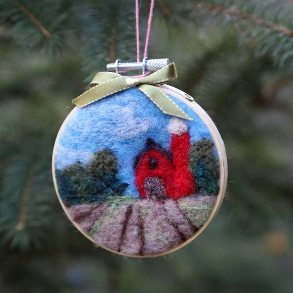 116 - 20 Embroidery Hoop Ornaments - Elaine Grandon Fibre Arts - Painted Door on Main