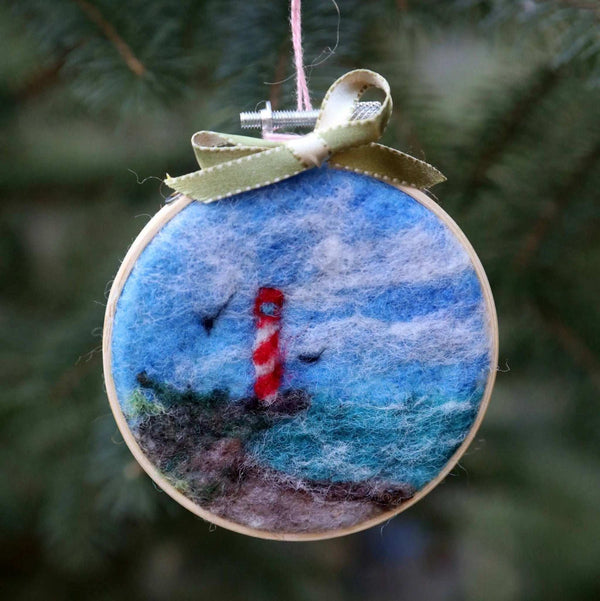116 - 20 Embroidery Hoop Ornaments - Elaine Grandon Fibre Arts - Painted Door on Main