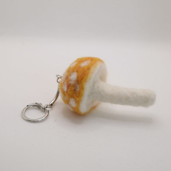 116 - 26 Mushroom Keychains - Elaine Grandon Fibre Arts - Painted Door on Main