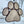 Load image into Gallery viewer, 134 - 01 Glass Paw Prints - Tevlan Glass - Painted Door on Main