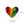 Load image into Gallery viewer, 879 - 02 Fused Glass Rainbow Hug Heart - Haven Glass Studio - Painted Door on Main