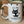 Load image into Gallery viewer, 017-39 Distressed Ceramic Mugs - Country Compass