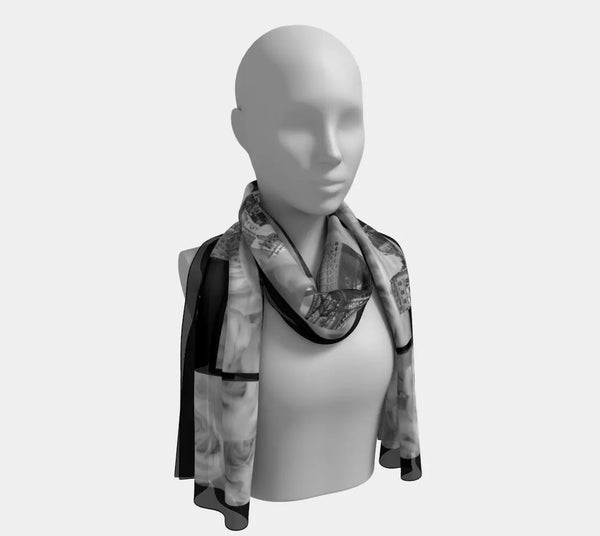 007 - 23 Long Scarves - Ealanta Art Wear - Painted Door on Main