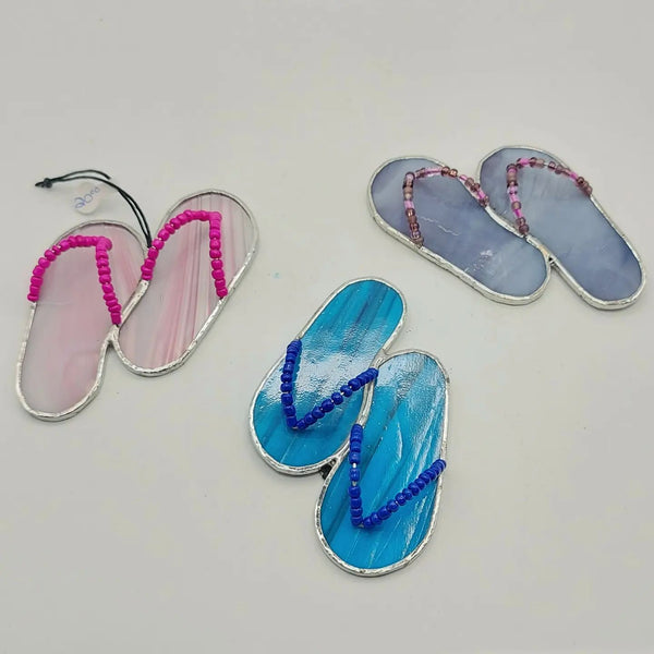 009-43 Flipflop Ornament - A Touch Of Glass