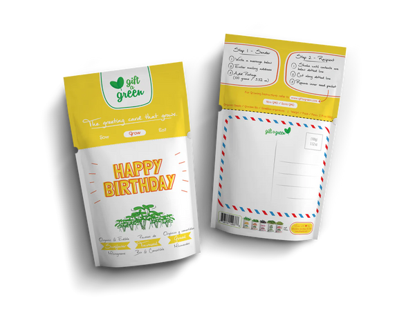 825-01 Happy Birthday Card - Gift a Green