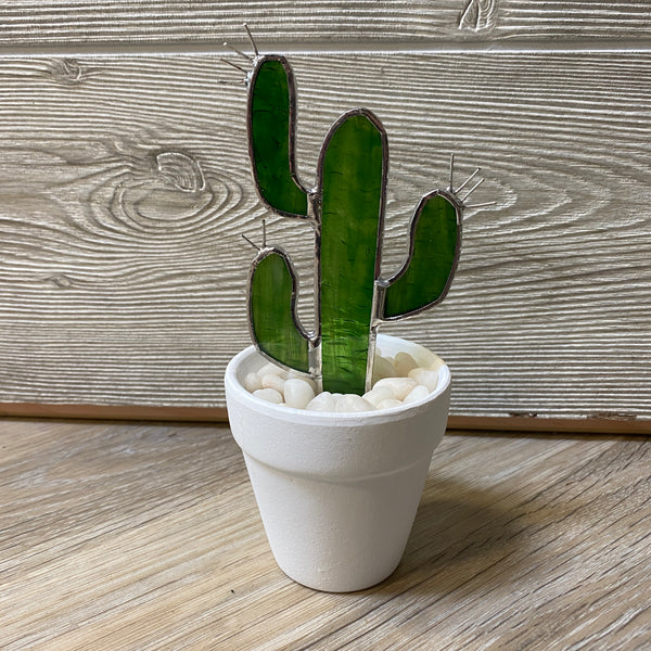 009-18 Potted Cactus - A Touch Of Glass