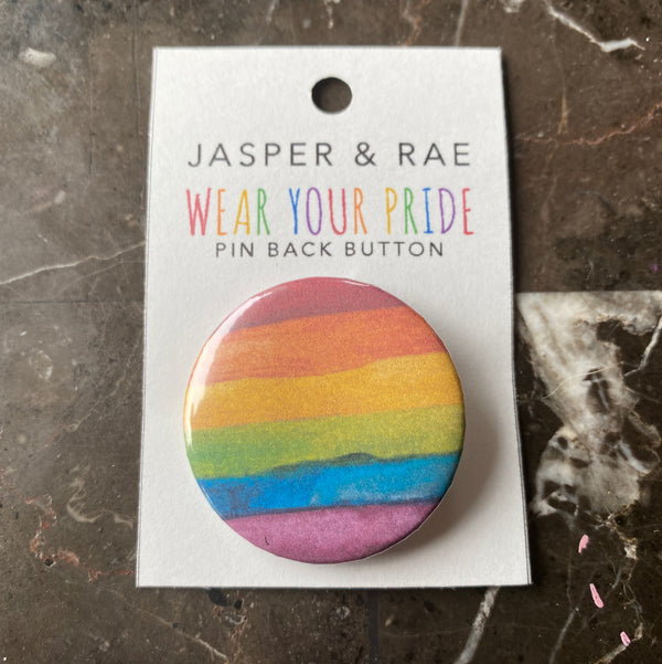 032-93 Wear Your Pride Pin Back Buttons - Jasper & Rae