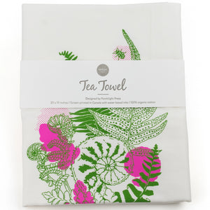 Hand-Printed Letterpress Illustrative Tea Towels
