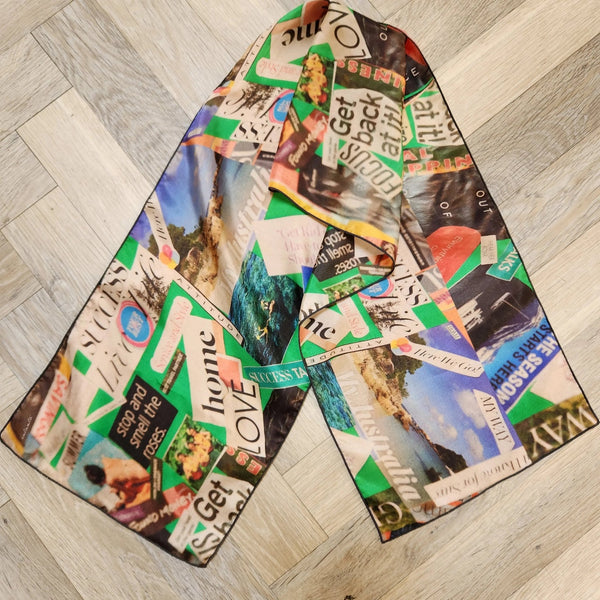 007 - 23 Long Scarves - Ealanta Art Wear - Painted Door on Main