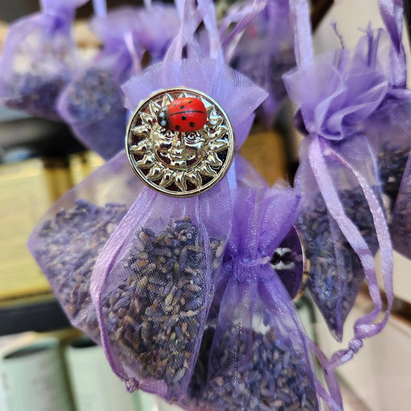 007 - 85 Lavender Sachets - Ladybug Blossoms - Painted Door on Main