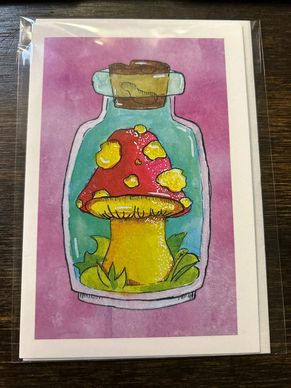 032 - 95 Watercolour Notecards - Jasper & Rae - Painted Door on Main