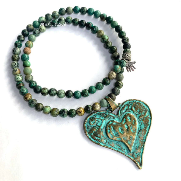 036 - 05 Beaded Necklaces - Shell Cavé Studio - Painted Door on Main