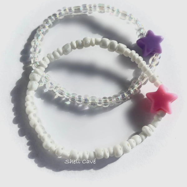 036 - 06 Kid's Beaded Bracelets - Shell Cavé Studio - Painted Door on Main