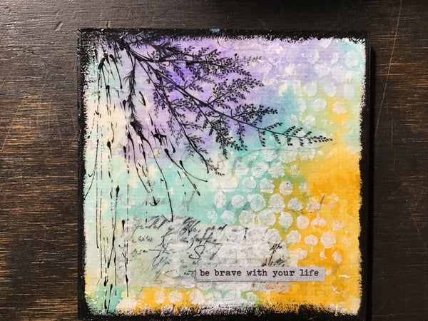 039 - 20 Mixed Media Paintings - Wanna Bee Art - Painted Door on Main