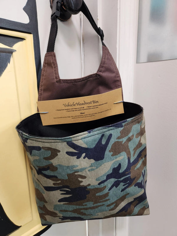 042 - 08 Vehicle Headrest Bins - Sheila's Satchels - Painted Door on Main