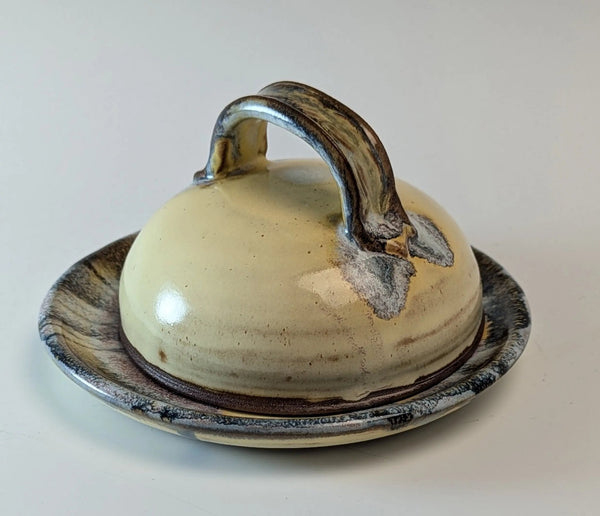 075 - 03 Bell Butter Dishes - Elizabeth's Clay Vision - Painted Door on Main