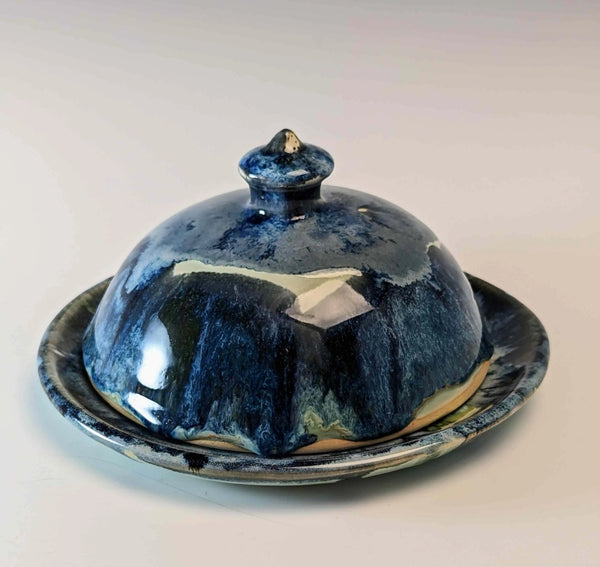 075 - 03 Bell Butter Dishes - Elizabeth's Clay Vision - Painted Door on Main