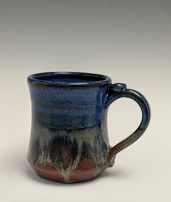 075 - 12 Cups & Mugs - Elizabeth's Clay Vision - Painted Door on Main