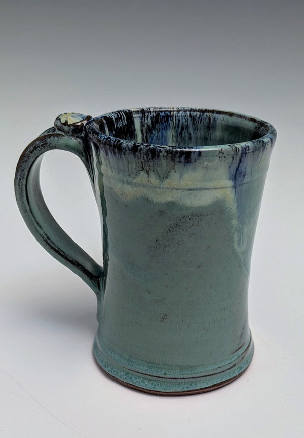 075 - 12 Cups & Mugs - Elizabeth's Clay Vision - Painted Door on Main