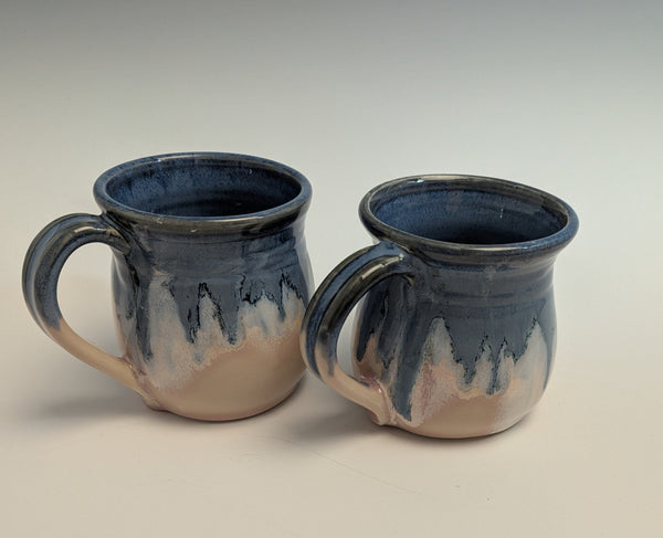 075 - 12 Cups & Mugs - Elizabeth's Clay Vision - Painted Door on Main