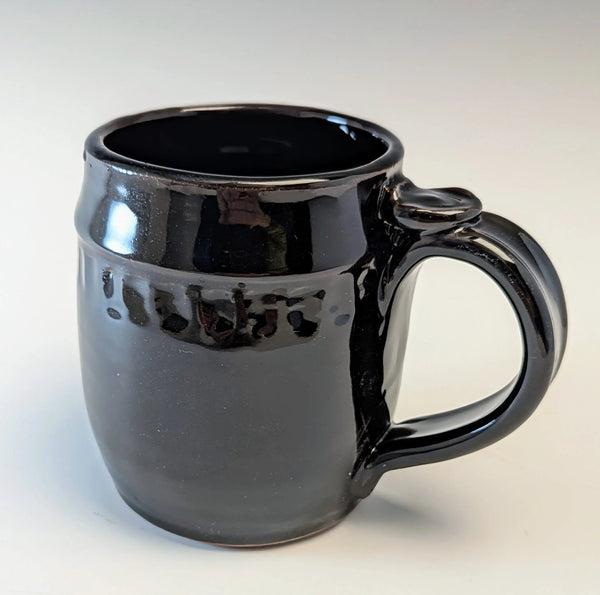075 - 12 Cups & Mugs - Elizabeth's Clay Vision - Painted Door on Main