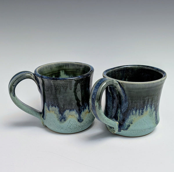 075 - 12 Cups & Mugs - Elizabeth's Clay Vision - Painted Door on Main