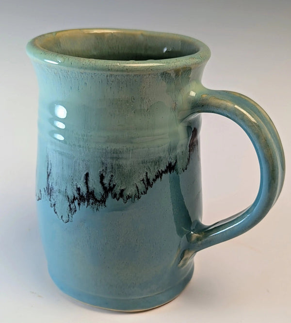 075 - 12 Cups & Mugs - Elizabeth's Clay Vision - Painted Door on Main