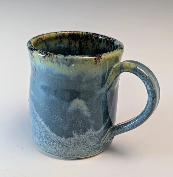 075 - 12 Cups & Mugs - Elizabeth's Clay Vision - Painted Door on Main