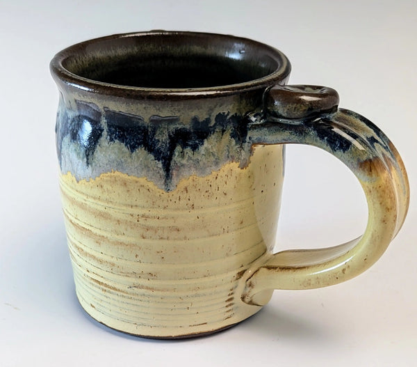 075 - 12 Cups & Mugs - Elizabeth's Clay Vision - Painted Door on Main