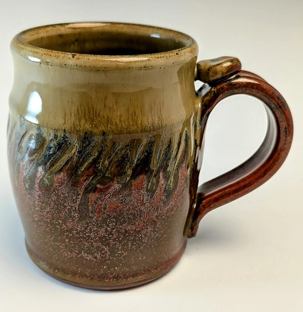 075 - 12 Cups & Mugs - Elizabeth's Clay Vision - Painted Door on Main