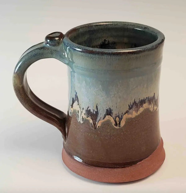 075 - 12 Cups & Mugs - Elizabeth's Clay Vision - Painted Door on Main
