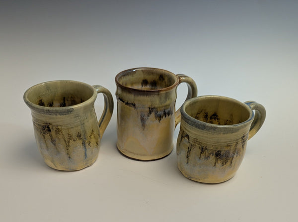 075 - 12 Cups & Mugs - Elizabeth's Clay Vision - Painted Door on Main