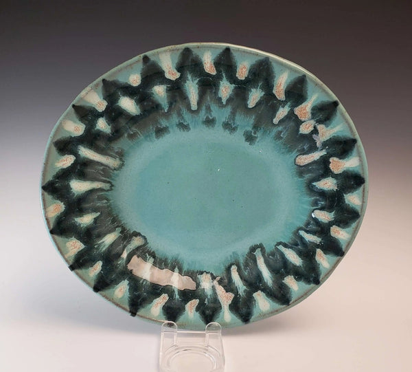 075 - 15 Oval Platters - Elizabeth's Clay Vision - Painted Door on Main