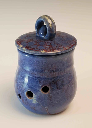 075 - 21 Garlic Pots - Elizabeth's Clay Vision - Painted Door on Main