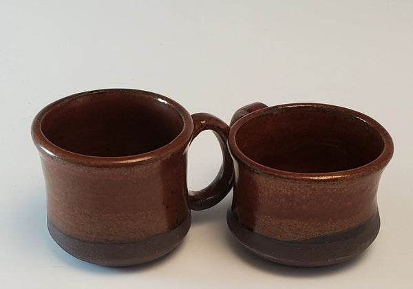075 - 23 Espresso/Cappuccino Cups - Elizabeth's Clay Vision - Painted Door on Main