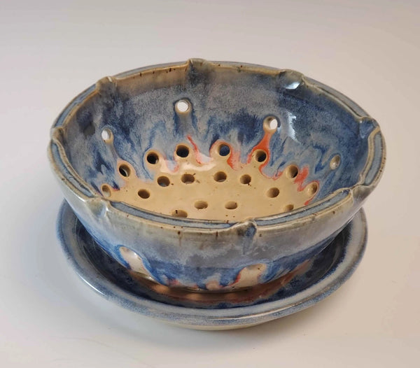 075 - 24 Berry Bowls - Elizabeth's Clay Vision - Painted Door on Main