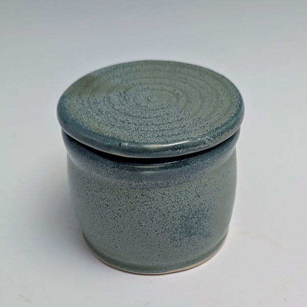 075 - 31 French Butter Dish - Elizabeth's Clay Vision - Painted Door on Main