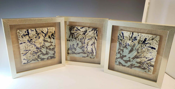 075 - 36 Framed Tiles - Elizabeth's Clay Vision - Painted Door on Main