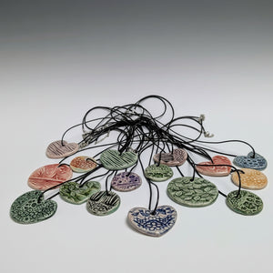Clay Pendant Necklaces- Elizabeth's Clay Vision - Painted Door on Main