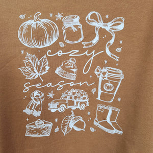 082 - 21 'Cozy Season' Crewneck - Thumbprint Designs - Painted Door on Main