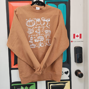 082 - 21 'Cozy Season' Crewneck - Thumbprint Designs - Painted Door on Main